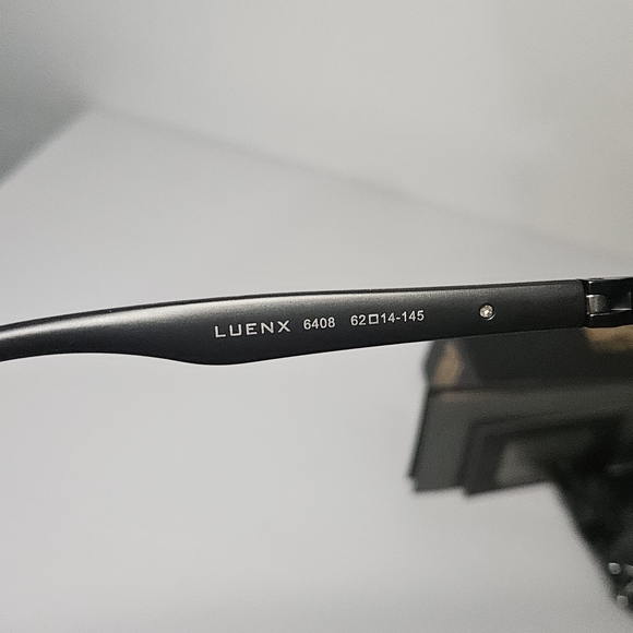 LUENX Sunglasses for Men Square Polarized Polygon Lens - UV 400 Protection with - Picture 8 of 12